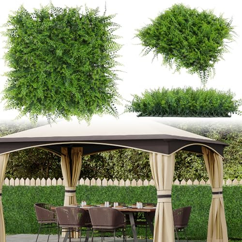 20×20 Artificial Grass Wall Panels 6pcs Greenery Backdrop Grass Panelp