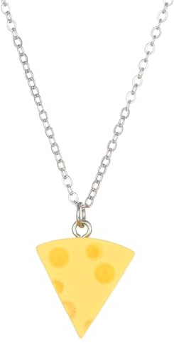 PLCPDM Girocollo con ciondolo a forma di formaggio, unico e giocoso, alla moda, gioiello per il collo per donne e ragazze, come descritto