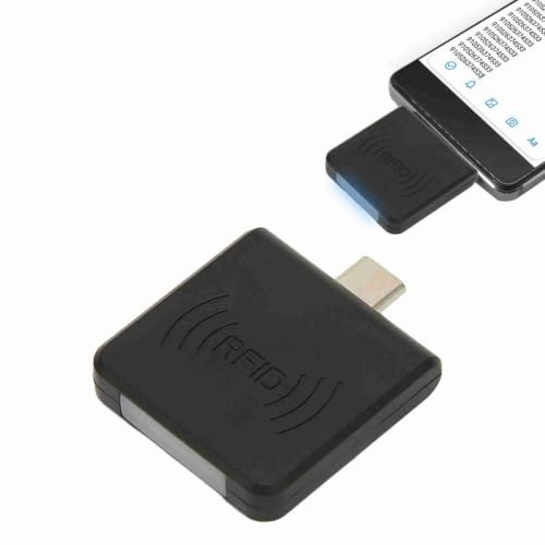 Lector de Tarjetas de Identificación para Teléfono Móvil, Interfaz Tipo C Lector de Tarjetas Inteligentes Portátil de 125 KHz Compatible con Teléfonos, Rendimiento Estable, Plug