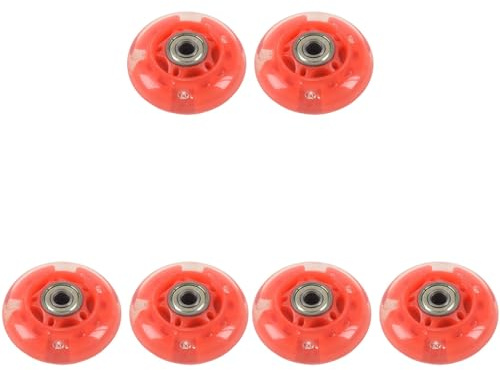 Umsoxhy 3 Paar 8mm Dia 608ZZ Lager Inline Roller Skating Skate Rad Rot