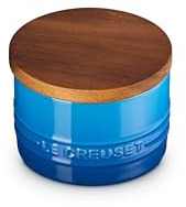 Le Creuset Signature Salzkeller und Aufbewahrungsbehälter mit Holzdeckel, 200 ml, Marseille