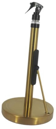 DimyFew Freestanding Kitchen Roll Dispenser with Spray Bottle, EVA Base Gold
