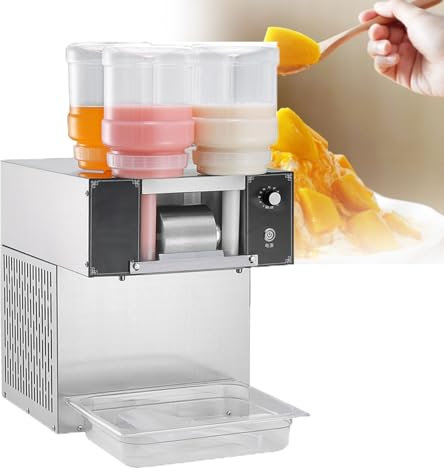 Macchina Per Ghiaccio Tritato Commerciale, Macchina Per Ghiaccio A Granita Con Spessore Del Frullato Regolabile, Macchina Per Bevande Per Negozi, Bar E Ristoranti,800w