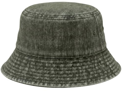 Hatstar Vintage Fischerhut Jeans Bucket Hat, 100% Baumwolle, Unisex Smiling Face Hut, Faltbar, Outdoor Sommerhut Sonnenhut, Freizeithut für Wandern Camping Reisen Angeln, Damen und Herren