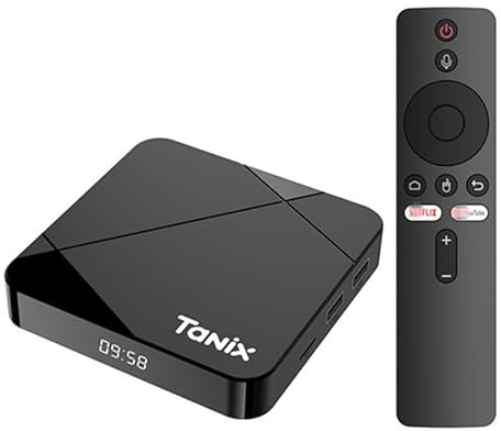 Android TV Box 14.0, TANIX TX5 TV box S905Y5 CPU BT 4.0 3D 4K HDR Dual Band Wifi 2.4G/5.0G Home Video Smart TV Box Android Box Set Top TV Box,4GB+32GB