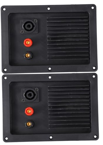TOBBOMEY 2 pezzi Connettore per Casse Acustiche Porte Morsettiera Altoparlanti da Pavimento Terminale Resistente e Facile da Installare per Impianti Audio Professionali
