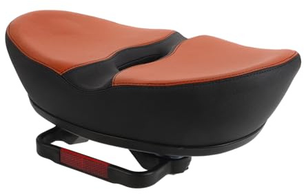 TOYANDONA Sella Bicicletta Larga Senza Naso Comfort Superiore Imbottitura in Schiuma Poliuretanica Antiscivolo e Ammortizzante per Bici Elettriche e Mountain Bike