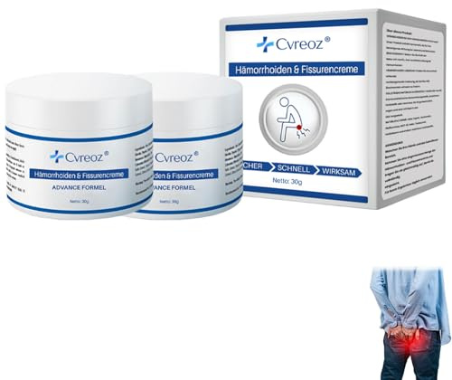Cvreoz Hämorrhoiden Salbe, Cvreoz hämorrhoiden & Fissurencreme Salbe，herbal Hemorrhoid Cream, Relief Hämorrhoiden-Gel, Salbe Gegen Beschwerden, Juckreiz Und Schwellungen in 7 Tagen Schmerzfrei(2)