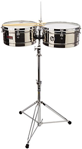 LP Latin Percussion Timbales Prestige en acier inoxydable 13/14 LP1314-S