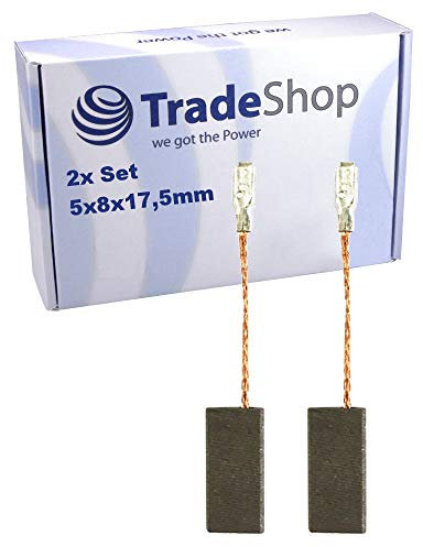 2x Kohlebürsten Motorkohlen Kohlen 5x8x17,5mm für Bosch Kreissäge PKS 66 Hobel GEB 1000 CE OSB 1020 CE Säge GKS 160 GKS 55 PA 500