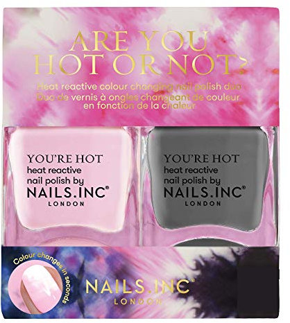 Nail Inc Bist du heiß oder nicht? Duo Nagellack, Mehrfarbig
