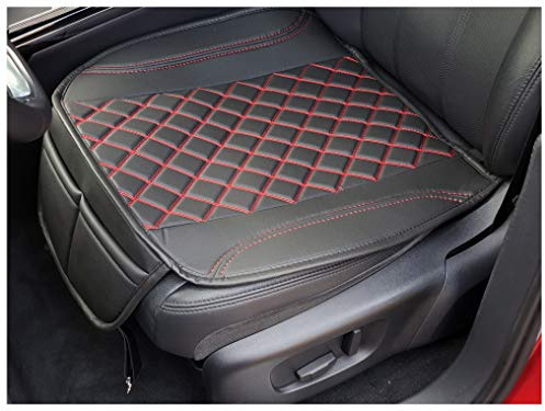 Bremer SITZBEZÜGE 1 Couvre siège pour Renault Clio 4 en Noir/Coutures Rouges (OT402)