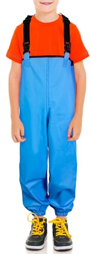 Luwint Kids Waterproof Bib Overalls with Suspenders, Height 34-38in Clothes