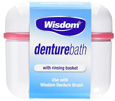 Wisdom Denture Bath With Rinsing Basket ( Pack of 1)