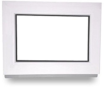 Kellerfenster - Kunststoff - Festverglasung (FIB) - weiß - BxH 100x60cm - 70mm Profil - 2-fach-Verglasung - Wunschmaße möglich