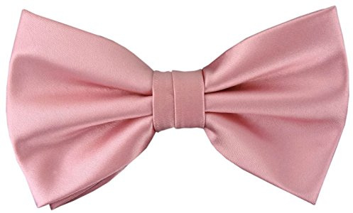 TigerTie Fliege Uni Satin + Geschenkbox, Schleife Halsumfang 30 cm bis 50 cm verstellbar