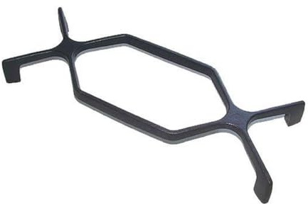 Grille support casseroles grand modèle d'origine 410X150X45 mm Four, cuisinière 480121104249 WHIRLPOOL