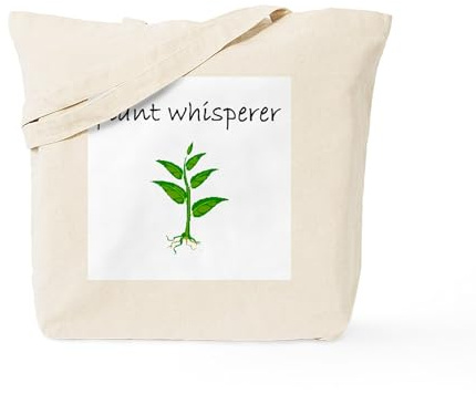 CafePress Plant Whisperer Tote Bag Reusable Natural Beige Canvas Shopping Bag