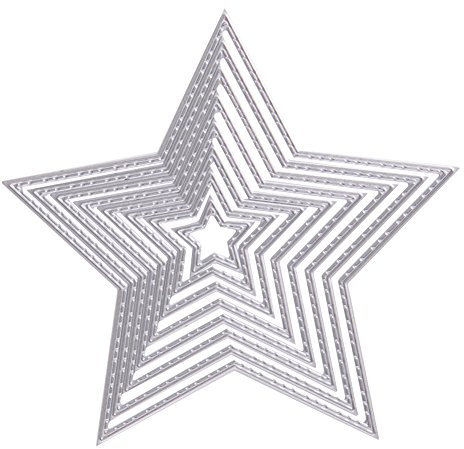 Kcibyvx Stanzschablone Sterne ,Prägeschablonen Stanzformen Schablonen für Scrapbooking, Fotopapier, Karten,DIY Herstellung Das Erntedankfest Ostern Geburtstag Neujahrsgeschenk