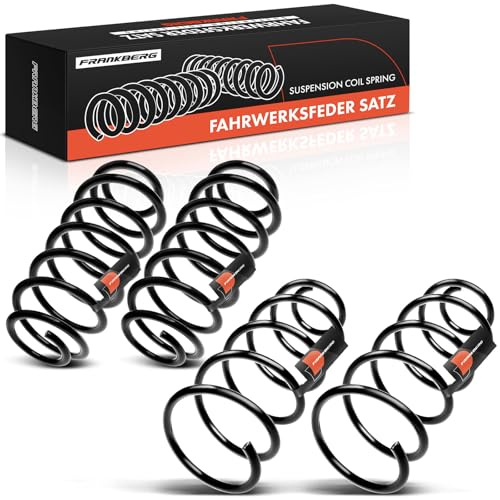 Frankberg 4x Muelles de chasis Muelles de suspensión Compatible con Golf IV 1J1 A3 8L1 O.c.t.a.v.i.a I 1U2 Leon 1M1 Toledo II 1M2 Replace# 1J0411105
