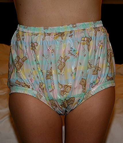 PVC Adult Baby Inkontinenz Windelhose Gummihose Honigbärchen Gary (L)