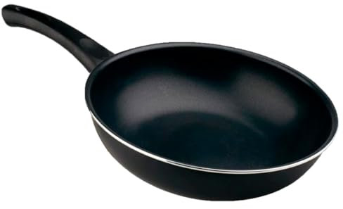 Tradineur - Sartén WOK de inducción rápida antiadherente - Fabricado en Aluminio - Apto para inducción, gas, electricidad y vitrocerámica - Ø 26 cm