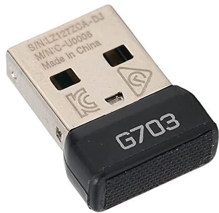 Septpenta Receptor Unificador USB, 2.4G Plug and Play Receptor de Mouse USB Portátil Liviano para Mouse Inalámbrico G703, Estabilidad de Señal, No Requiere Instalación de Controlador