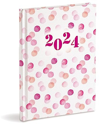 Wochenplaner Organizer 2024 cm 17 x 24 cm geschlossen Januar-Dezember 2024 Hardcover