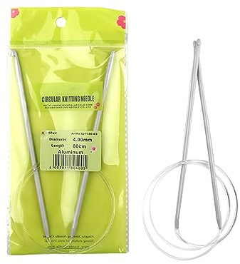 BELOWSYALER Rundstricknadel aus Edelstahl oder Rundstricknadel aus Edelstahl, Magic Loop, 3 mm/4 mm/5 mm Rundstricknadel für Socken, Decken, Mützen
