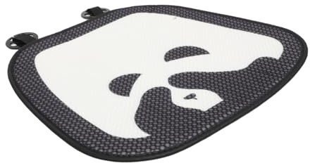 SOLUSTRE Niedliches Panda Sitzkissen aus Flanell für Autositz Weiche und Bequeme Autositzmatte Allseason Nutzung Minimalistisches Design für Komfortables Fahren im Auto