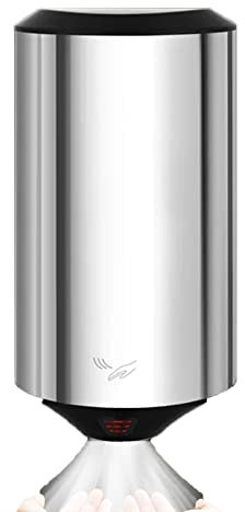 YJKKZQLB Asciugamani Elettrico 1210W Asciugamani in Acciaio Inox Asciugamani Automatico Asciugamani Commerciale Asciugamani forzati Corpo Compatto, per WC Cucina Bagno Hotel Luogo pubblico