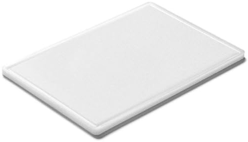 Forgast Tagliere in plastica HACCP, tagliere da cucina professionale, tagliere per pane e latticini, accessori cucina, tagliere colazione, BPA free, formato GN 1/1, 53x32,5x1,2 cm, bianco