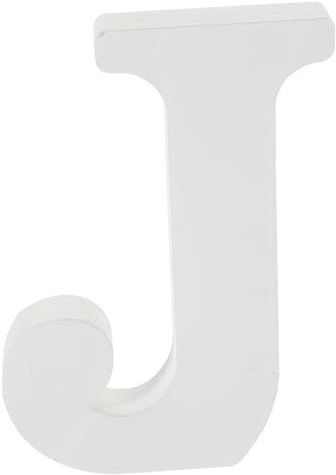 Generisch Holzbuchstaben zum Basteln Umschlag Wachssiegel Stempel Ornamente Festzelt hochzeitsdeko dekoration weihnachten Buchstabenscheiben aus Holz Holzbuchstaben-Tischdekoration MDF Weiß