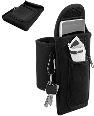 Magnetische Gymnastik-Flasche – Wasserflaschenhalter, tragbares Transportzubehör | Flaschenhalter mit großem Handyhalter, praktischer Wasserflaschenhalter für