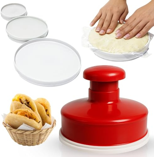 Arepa Kit de moldes + Arepero Resorte Grande