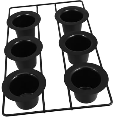 DONFAMDS Nonstick Carbon Steel Muffin Pan 6-Cup Thickened Black Deep Cupcake Baking Mold Oven-Ready Bakeware for Muffins and Mini Cheesecakes