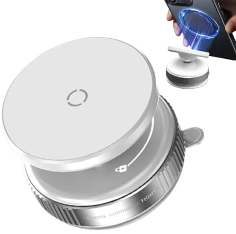 Support de téléphone à ventouse magnétique | Support réglable pour téléphone portable – Accessoires de voiture pour tableau de bord, pare-brise, automobile, camping-car, camion, berline