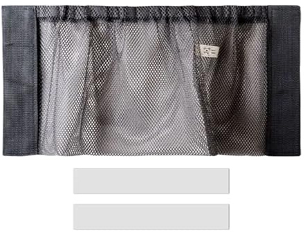 Storage Net - Leakproof Adhesive Marine Organizer for Tools Gear, Fishing Tackle with Quick Access Function, Deck Holder for Kayak Yacht Travel, Black Nylon, Easy Install Use
