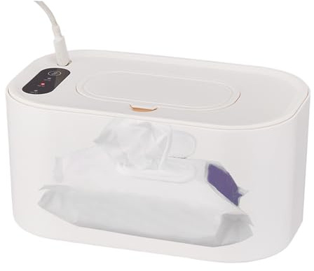 Calentador de toallitas para bebés - 13 X 11.4 Cm, Calentador de toallitas para pañales, dispensador húmedo para bebés, de calor de carga USB | portátil con pantalla de temperatura