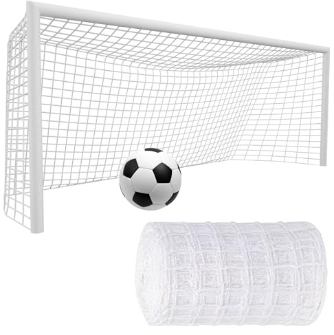 Fußballtornetz 3 x 2 m, Fußballtor Netz Ersatznetz Polypropylen, Wetterfeste Tornetz für Fußballtor, Langlebiges Sport Trainingsnetz für Spiel & Training