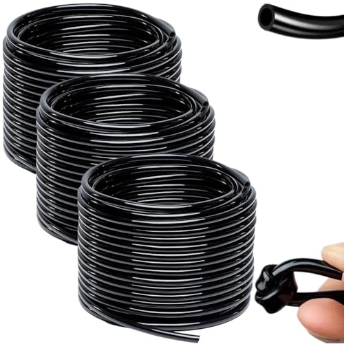 Irrigation Hose,10M Watering Hose Garden Hose Drip Irrigation 8/11mm Hose Garden Watering PVC Pipe Drip Irrigation Supply Tubing Irrigation Supply Hoses (3 PCS)