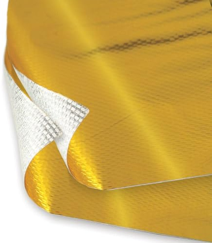 Design Engineering, Inc. 10392 Reflect-A-Gold High-Temperature, Heat-Reflective, Adhesive-Backed Sheet, 12 x 24 Sheet