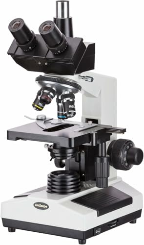 AmScope T390B Compound Trinocular Microscope, 40X-2000X
