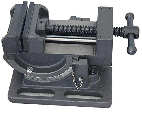 KATSU Morsa Inclinabile 4 100mm Morsa per Trapano a Colonna Professionale Fresatrice Angolo di Inclinabile Morsa per Banco da Lavoro in Acciaio