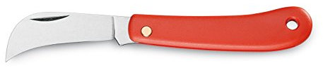 AUSONIA - Roncola acciaio carbonio lucidato con manico plastica cm 17