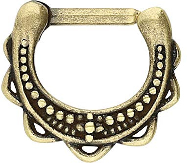 PIERCINGLINE Chirurgenstahl Clicker | Piercing für Septum Tragus Helix | Design | Farbauswahl