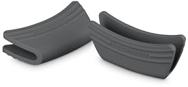 LE CREUSET Silicone Set of 2 Handle Grips, 5 x 2 1/2 Each, Oyster