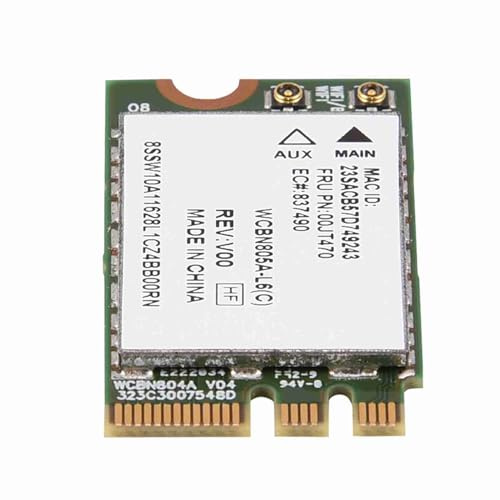 ASHATA Dual Band Wireless WiFi Karte, 2,4 GHz + 5 GHz PCI-E Wireless WiFi Karte Adapter,433 Mbit/s Drahtlos PCI-e WLAN/802.11 AC Karte für/Dell/Asus/Toshiba/Hasee usw.