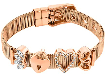 Heideman Armband Damen Mesh Edelstahl Zirkonia weiß | Funkelndes Schmuckstück für den Alltag oder festliche Anlässe - hautfreundlich, nickelfrei und alltagstauglich
