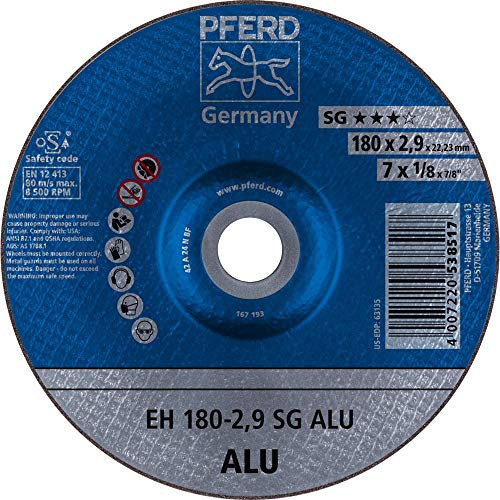 Pferd 61323323 Lot de 25 disques à tronçonner EH 180-2,9 SG Aluminium